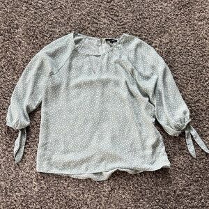 Papermoon Light Gray Polka Dot Blouse